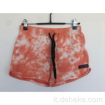 Short sport di tintura a maglia comoda